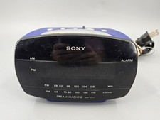 SONY DREAM MACHINE ALARM CLOCK RADIO Blue ICF-C111 AM/FM DIGITAL