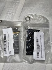 Apple Watch Mesh Magnetic 42mm Bands Silver Tone And Black Unbranded Set Of 2