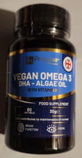 Vegan Omega-3 Dha from Algae Oil 1000mg 60gels DHA 400mg Made in UK