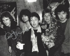 DENNY LAINE SIGNED AUTHENTIC WINGS BAND 8X10 PHOTO B w/COA PAUL MCCARTNEY PROOF 