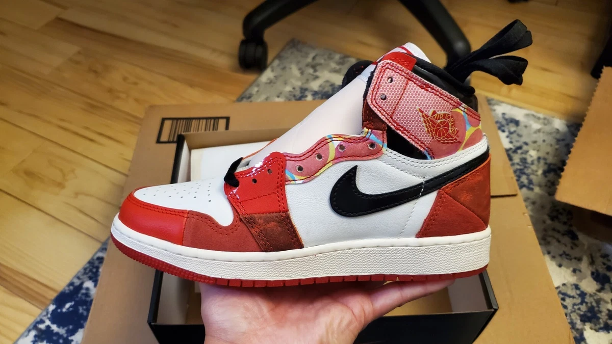 Nike Air Jordan 1 High OG Spider-Man Spider-Verse DV1753-601 - GS Size 5Y