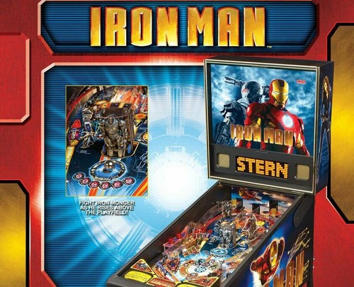 Iron Man Pinball Flyer Original Print NOS Superhero Marvel Comic ...