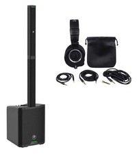 Mackie Srm-flex 1300 Watt Line Array Dj Speaker Pa System W/sub+m50x Headphones