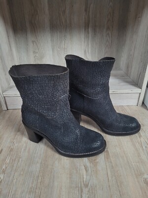 Shabbies Amsterdam 38 Stiefeletten Stiefel schwarz