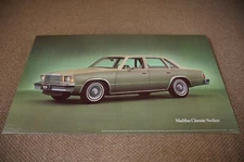NOS 1979 Chevrolet Malibu Classic Sedan Dealership Showroom Floor Poster OK GM 