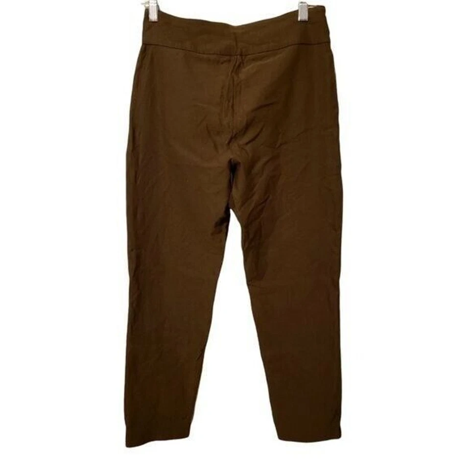 Pantalones de vestir elásticos lisos verdes talla 4 de Peck & Peck para mujer Foto 2 de 4