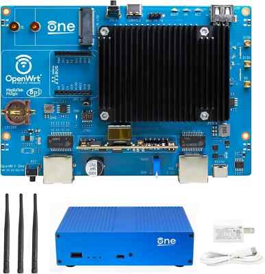 Banana Pi OpenWrt One - WiFi 6 Official OpenWrt Router Mainline Support,MediaTek