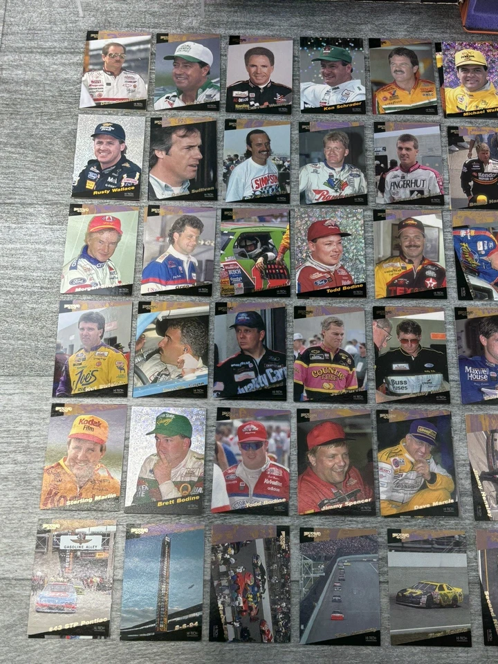 VTG Brickyard 400 1994 Inaugural Racing NASCAR Trading Cards Gold Hi Tech W/Tin - Image 2 of 4