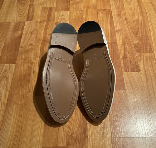 NEW MEN'S COMMON PROJECTS LEATHER DERBY SHOES IN DIRTY WHITE MADE IN ITALY - Picture 8 of 9