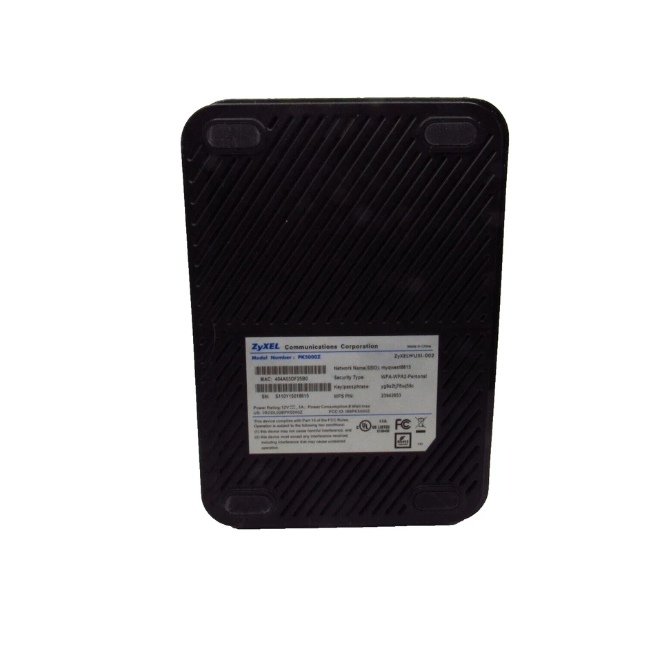 Qwest CenturyLink ZyXel PK5000Z Modem Wireless Wi-Fi Home Router Tested - Image 3 of 4