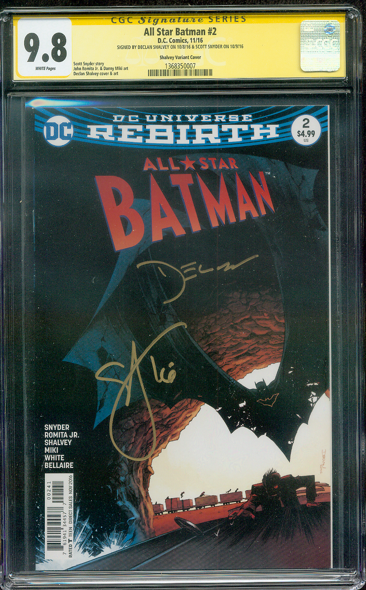 All Star Batman CGC 2XSS Snyder Shavley Variant 11/16