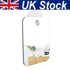 Fogless Suction Cup Mirror Shower Shave Make Up Fog Free Mirror Travel Portable