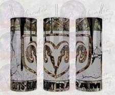 Custom Personalized Dodge Ram Oil Tumbler Design for 20oz Tumbler