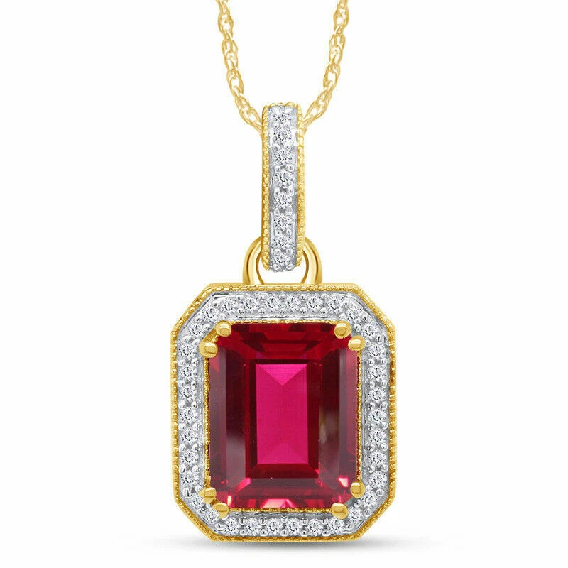 Mens real ruby pendant clearance