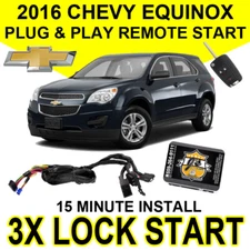 Js Alarms Plug & Play Remote Car Starter 3X Lock For 2016 Chevrolet Equinox GM7