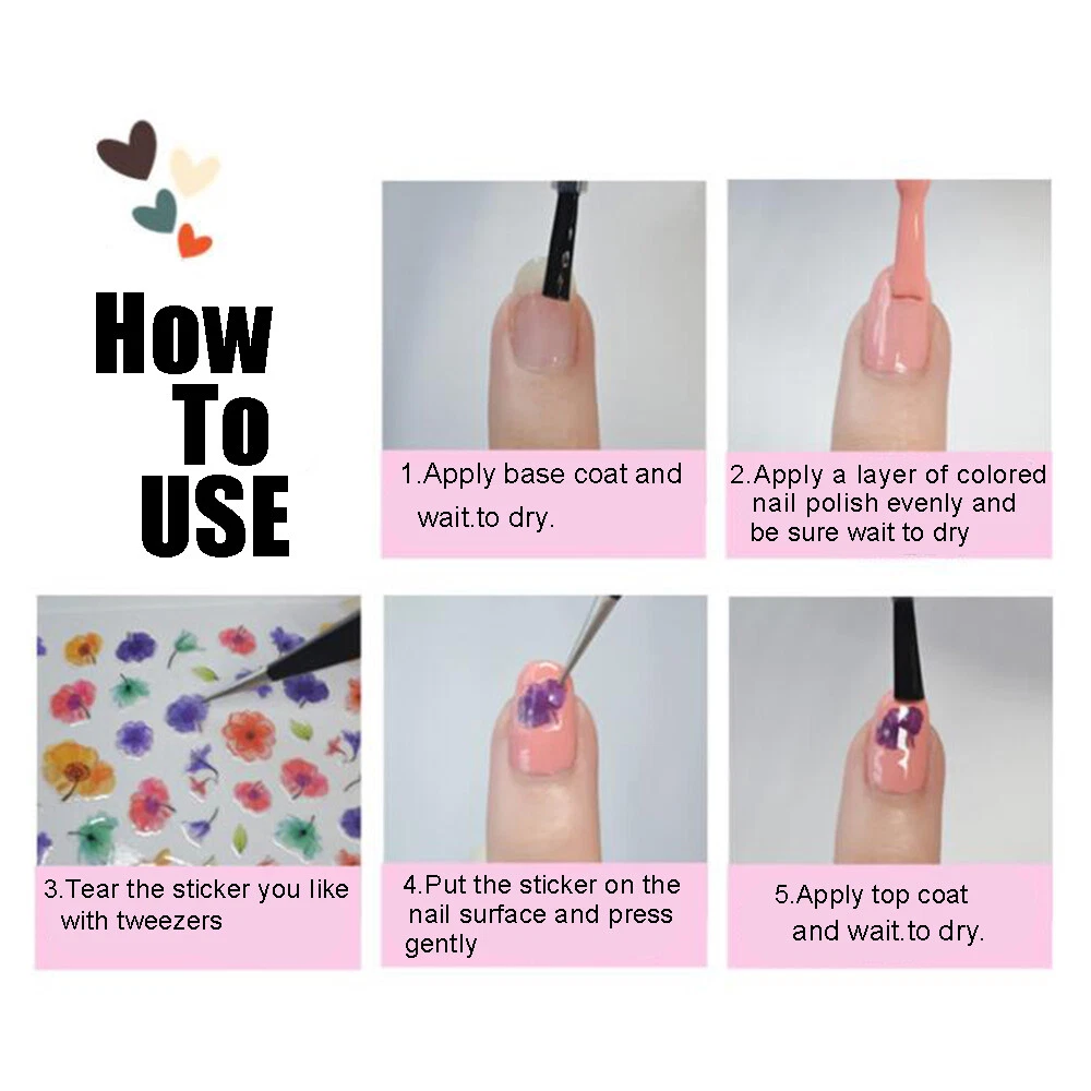 How to on sale use nail stickers