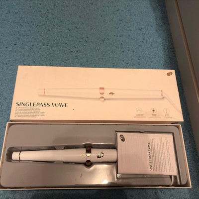 T3 SinglePass Wave Lockenstab Wave-Styler mit Aufsätzen, Weiß
