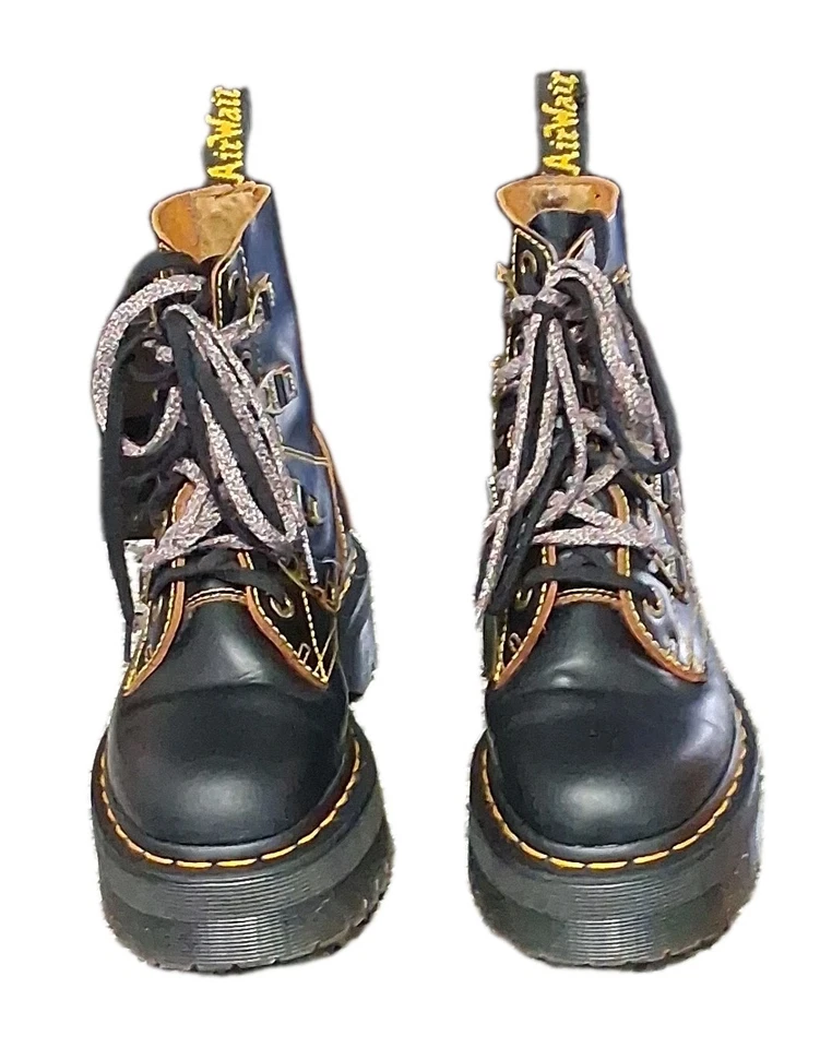 Женские сапоги на платформе DOCK MARTENS размер 6 на двойной шнуровке. - Изображение 3 из 4