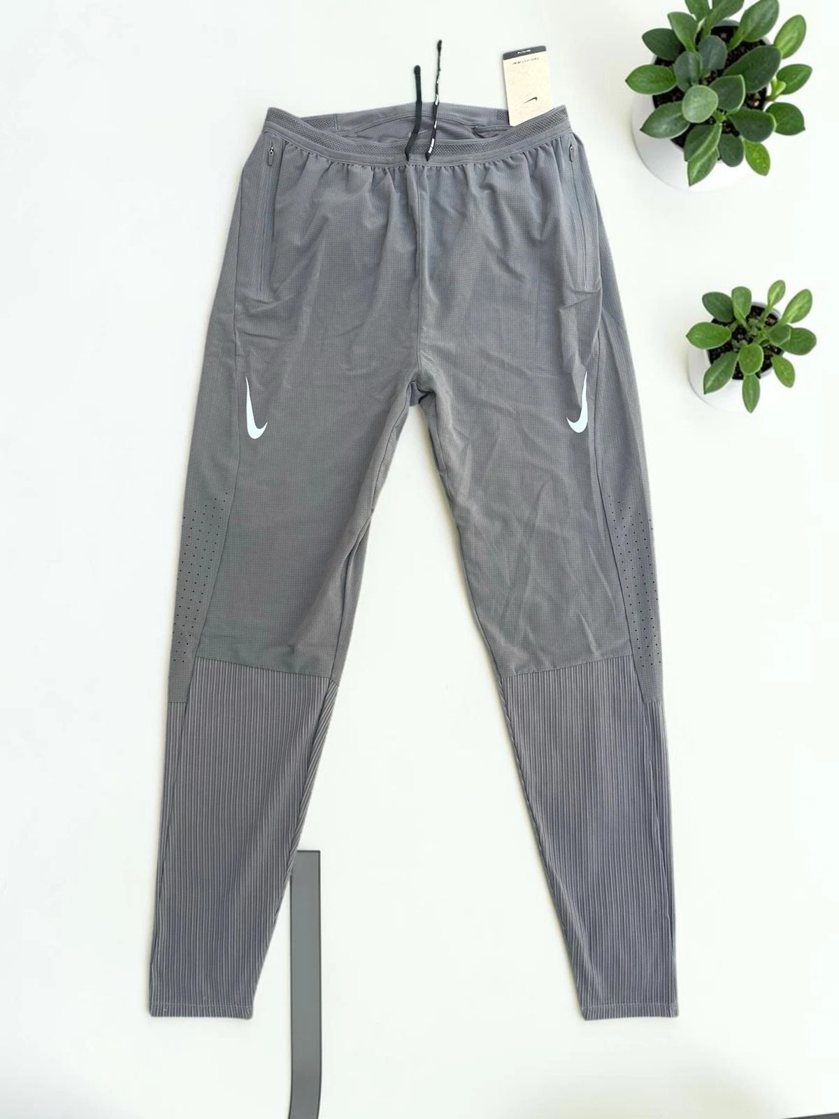 Nike Dri-FIT ADV AeroSwift Racing Pants Men's Medium Grey DM4615-254 NWT