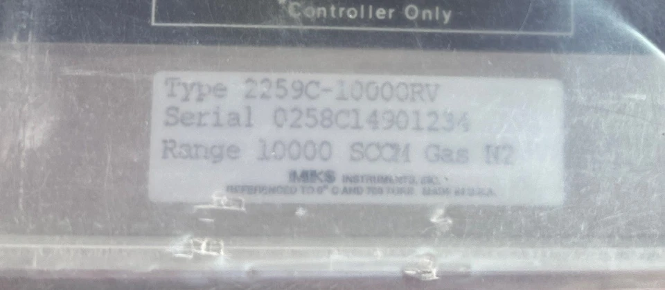 MKS Instruments Mass Flow Controller 2259C-10000RV Valve Gas N2 10000 SCCM.  AH - Image 3 of 3