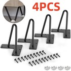 4x Hairpin Legs Hair Pin Legs Set for Furniture Bench Desk Table Metal Steel DIY