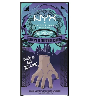 NYX Wednesday Addams The Nevermore Academy Eye Shadow Palette Limited Edition