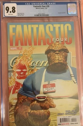 fantastic four #2alex ross cover cgc graded slab