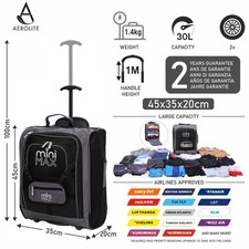 Children's Carry On Hand Luggage 45x36x20 - Trolley Backpack Bag easyJet Fits