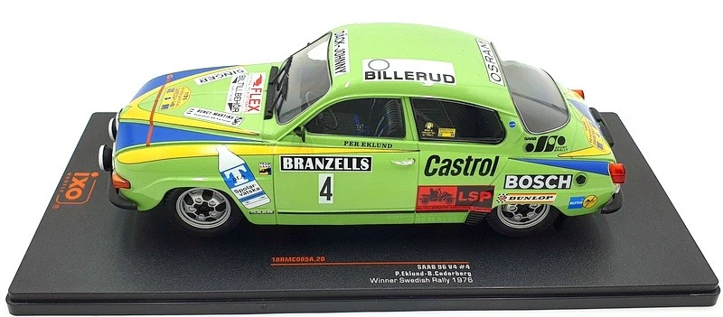 IXO 1/18 Scale 18RMC085A - SAAB 96 V4 #4 Winner Swedish Rally 1976 Eklund - Image 4 of 4