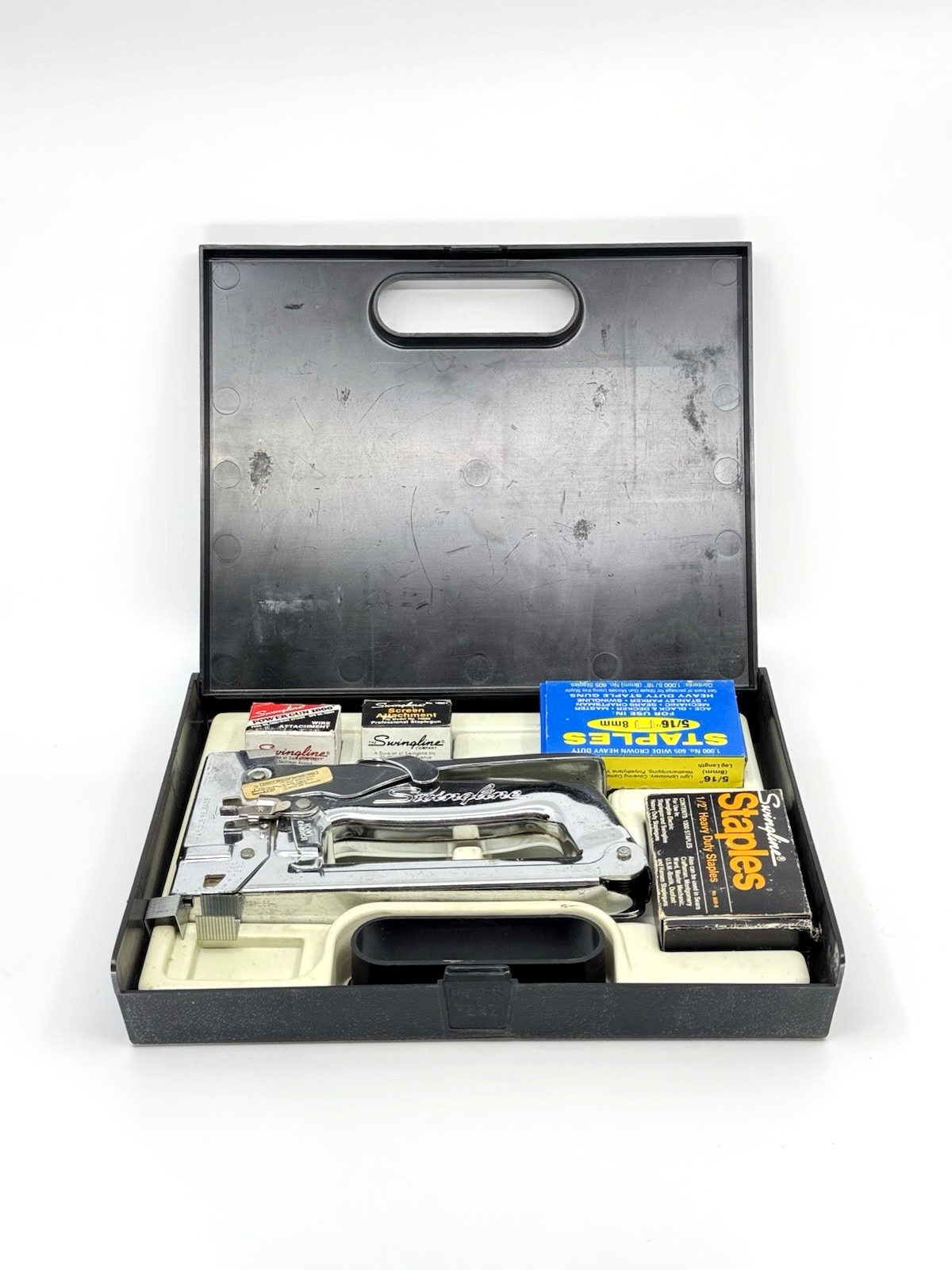 Swingline Power Stapler Gun 1000 Original Box and Accessories VINTAGE USA Made