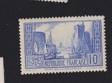 Timbre France 1929 n°261b Le port de la Rochelle type I  10f  neuf**