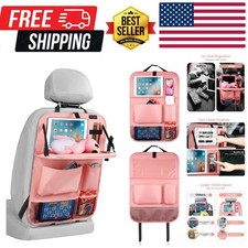 Car Backseat Organizer with Tablet Holder,6 Storage Pockets Car Storage Organ...