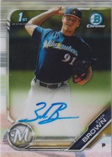 2019 Bowman Chrome #CPA-ZB Zack Brown Prospects Autographs