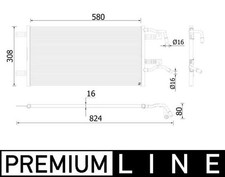 MAHLE CR935000P Engine Cooling Radiator Brazed Cooling Fins Fits BMW 2 Series