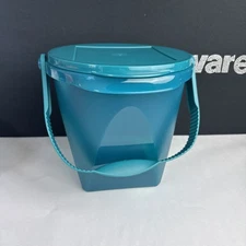 Tupperware Bucket Jug Container With Handle 12.5 cup / 5L On The Go Dark Green !