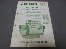 Used 1983 Subclasses Parts List for Juki MO-2500 2400 Series Overlock Machine