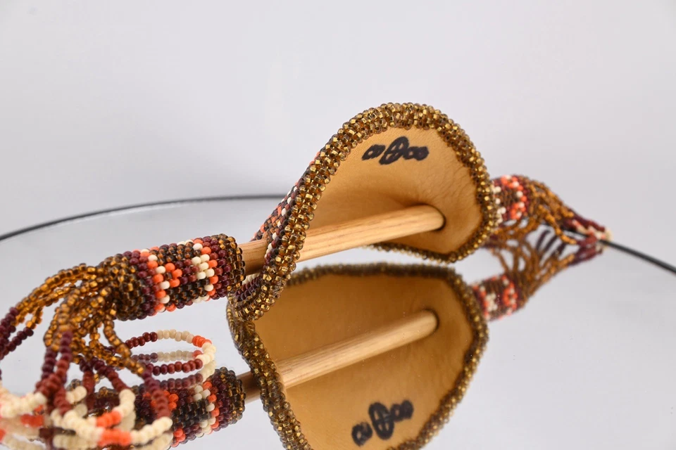 Beaded Barrette w/ Fringe Stick closure - Image 2 of 4