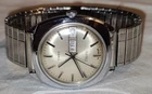 1979 MENS TIMEX ELECTRIC 36mm DAY/DATE WRISTWATCH-WIDE SPEIDEL BAND-NEW BATTERY