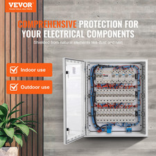 NEMA Enclosure, 20 x 16 x 8 inches, with Mounting Plate 50x40x20 cm 