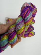 Hand Dyed Sock Yarn identical 2x50=100 Gr 75% wool, 25% PA 2 hiding