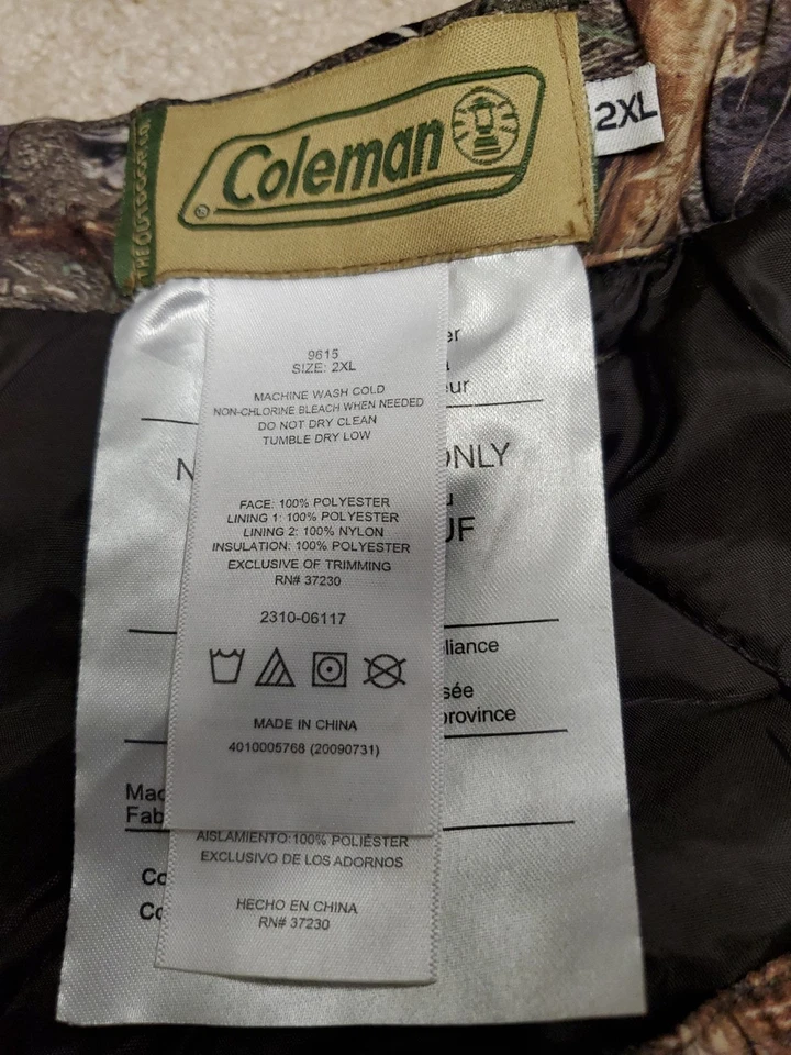 Pantalones Coleman Camuflaje 2xl Aislados Caza Mossy Roble Pato  Foto 3 de 4