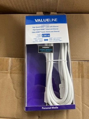 VALUELINE High Speed HDMI Kabel mit Ethernet | 8er Set | 2.00 m | HDMI auf Micro