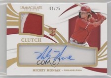 2021 Panini Immaculate Gold 1/25 Mickey Moniak #CCR-MM Auto 12mg