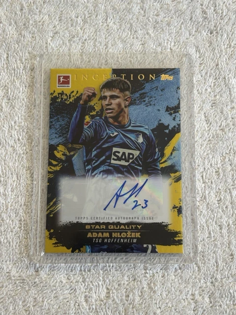 2024/25 Topps Bundesliga Inception TSG Hoffenheim Adam Hlozek Autograph 1/1