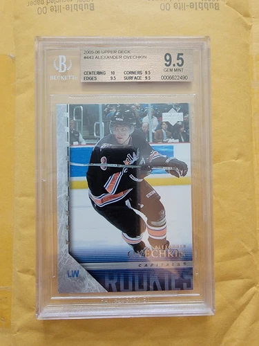 2005-06 Upper Deck Alexander Ovechkin #443 Young Guns RC BGS True Gem Mint+ w/10