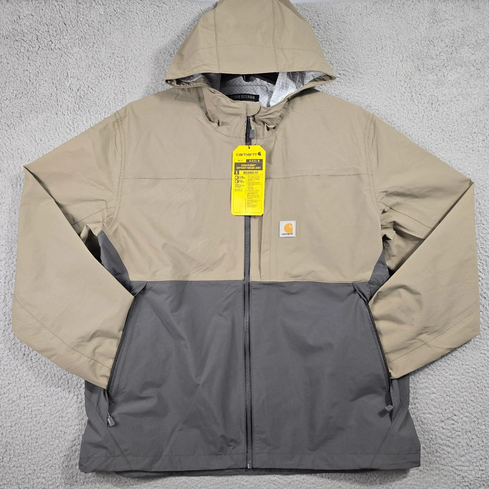 Carhartt HOODED RAIN Jacket MENS XL Beige Relaxed Storm Outdoor Full Zip NWT C
Opens in a new window