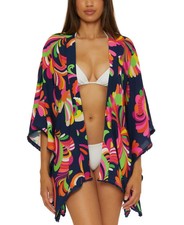 NWT Trina Turk Palms Paradise Poolside Swirl Kimono Swim Cover-up One Size New