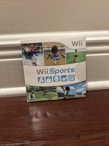 New ListingWii Sports Nintendo Video Game Disc Manual and Cardboard Sleeve CIB