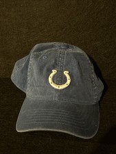 Indianapolis Colts Hat Cap Fitted Youth Large Blue White NFL Football Reebok