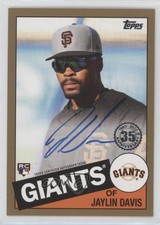 2020 Topps 1985 Baseball Series 2 Gold 30/50 Jaylin Davis #85A-JDA Auto u5u
